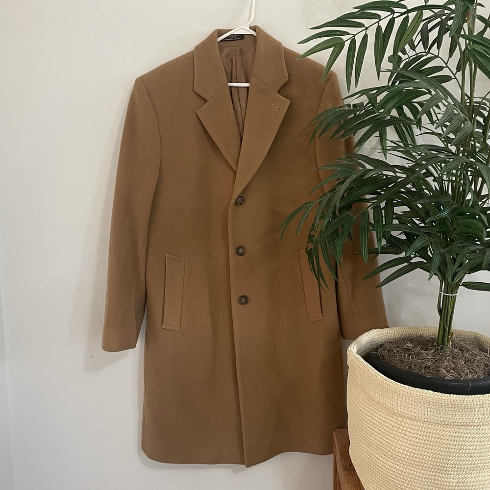 $495 Michael Kors Men’s Madison Wool & Cashmere Coat Camel Color